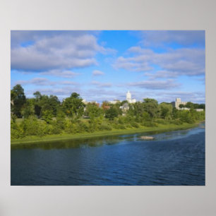 Poster Canada, Nouveau-Brunswick, Fredericton, Vue de la