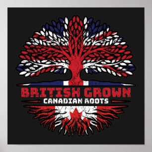 Poster Canada Royaume-Uni Royaume-Uni British Tree