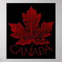 Poster Canada Souvenir Feuille d'érable du Canada 