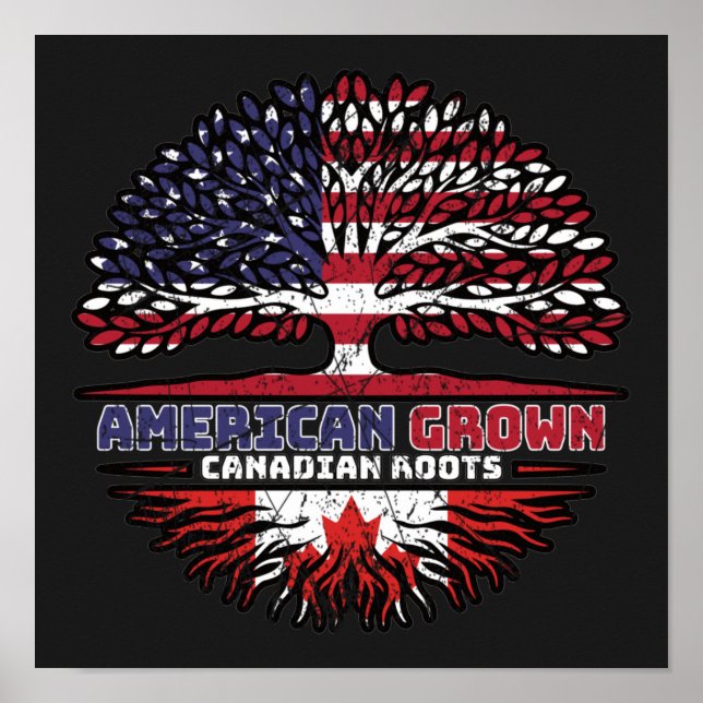 Poster Canadian Canada US American États-Unis (Devant)