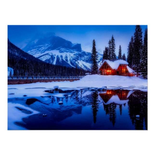 Poster Canadian Sunset, photo de paysage à la tombée de l (Devant)