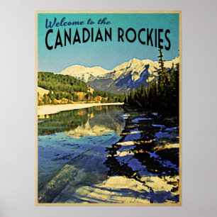 Poster Canadien les Rocheuses
