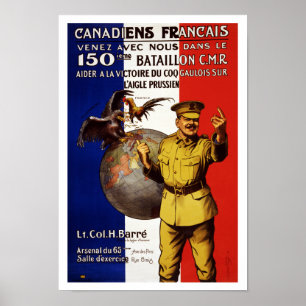 Poster Canadiens français