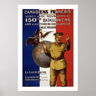 Poster Canadiens Francais (border)