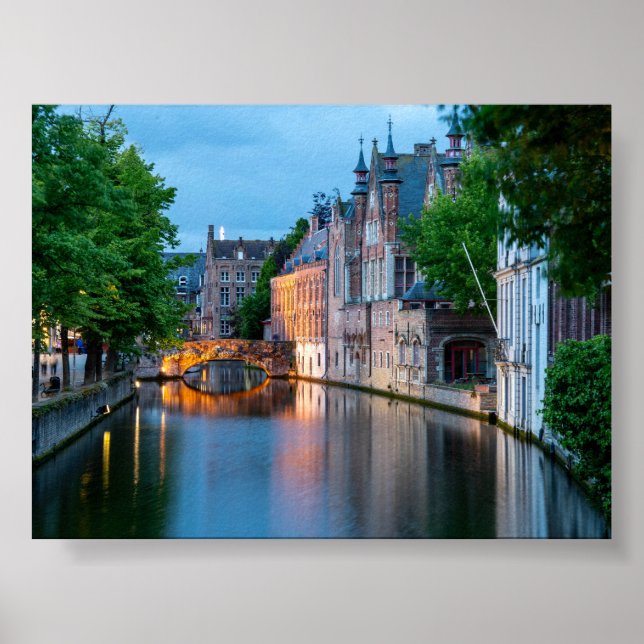 Poster Canal à Bruges (Devant)