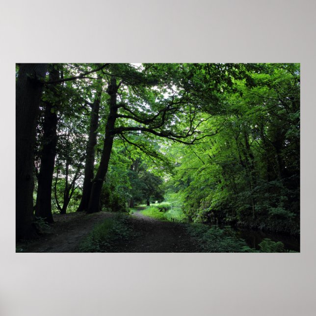 Poster Canal, Bute Park, Cardiff, Pays de Galles (Devant)