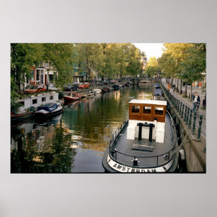 Poster Canal d'Amsterdam