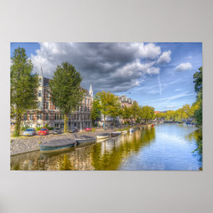 Poster Canal d'Amsterdam