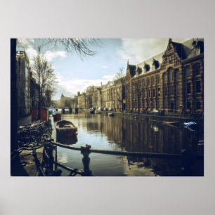 Poster Canal d'Amsterdam