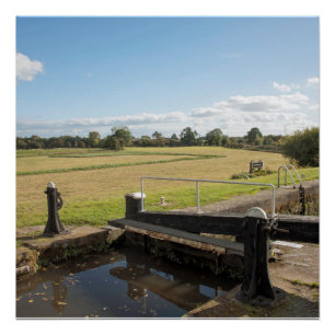 Poster Canal de Montgomery Shropshire Angleterre