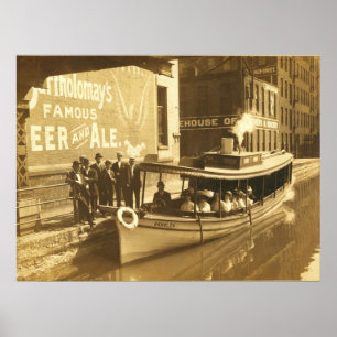 Poster Canal d'Erie au St d'échange dans le downtonw