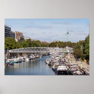 Poster Canal Saint Martin - Paris