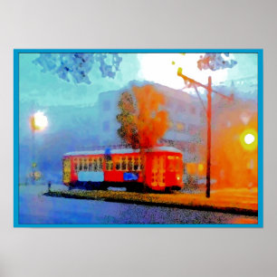 Poster Canal Streetcar, Smudges in the Fog
