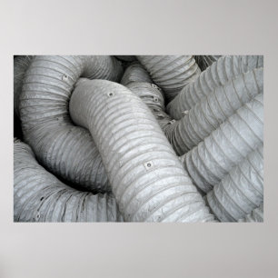 Poster Canapé en tissu gris et noir