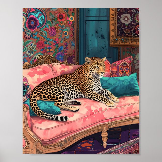 Poster Canapé-lit 🐆 (Devant)