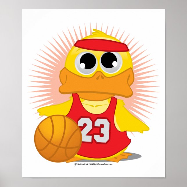 Poster Canard de basket (Devant)