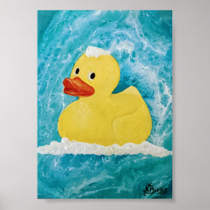 Poster Canard en caoutchouc