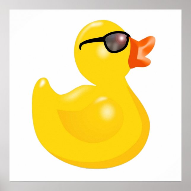 Poster Canard En Caoutchouc Avec Glaces Solaires Canard E (Devant)