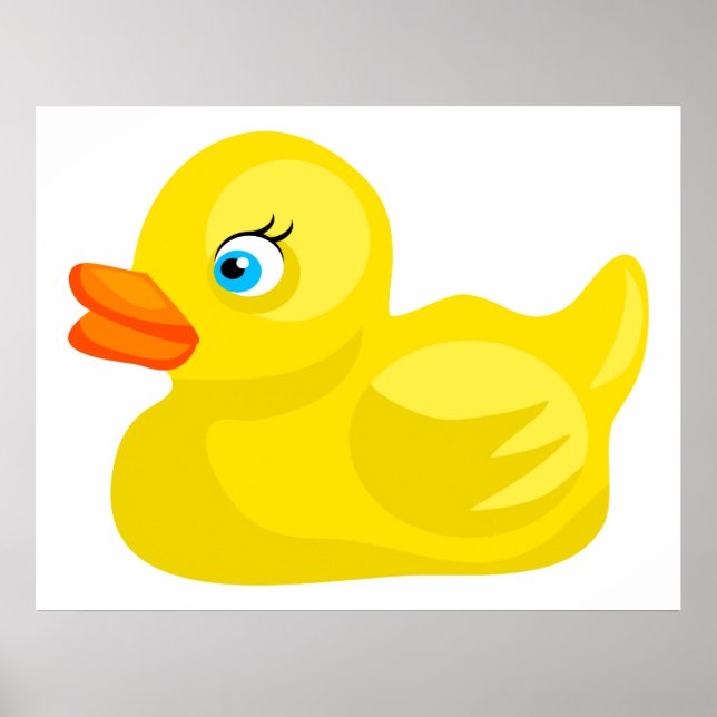 Poster Canard en caoutchouc jaune (Devant)