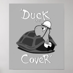 Poster Canard et couverture - Attaque nucléaire Vintage