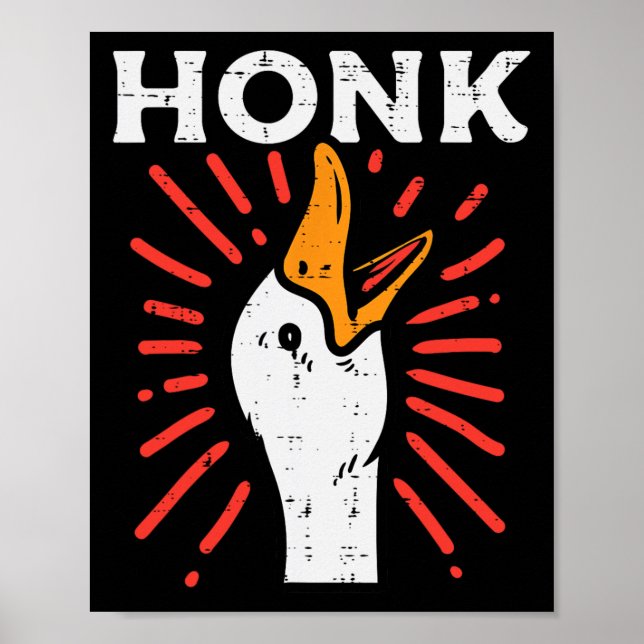 Poster Canard Miel drôle Quack Oie poule mème Hommes Femm (Devant)