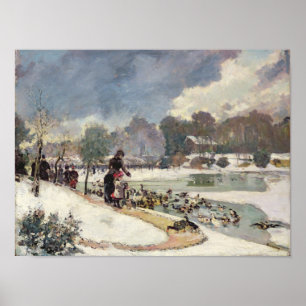 Poster Canards dans le bois de Boulogne