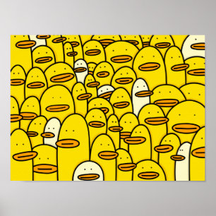 Poster Canards Doddle Art