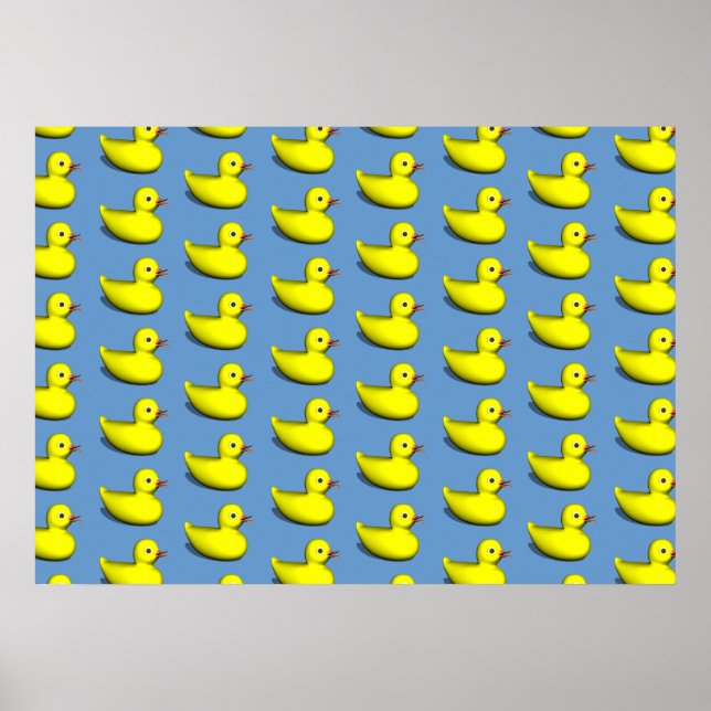 Poster Canards en caoutchouc (Devant)