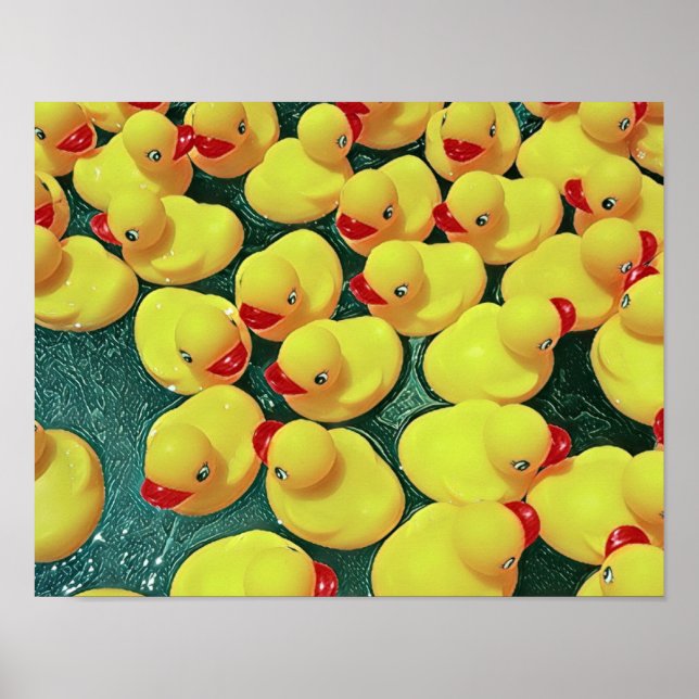 Poster Canards en caoutchouc (Devant)