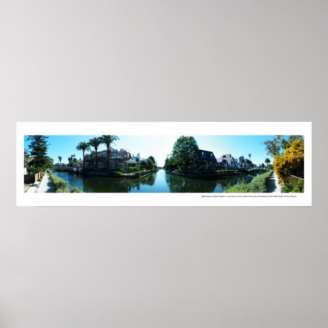 Poster Canaux de Venise Panoramique (Devant)