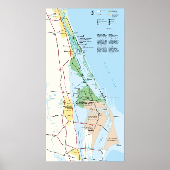 Poster Canaveral National Seashore (Devant)