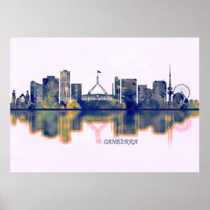 Poster Canberra Skyline