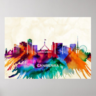 Poster Canberra Skyline