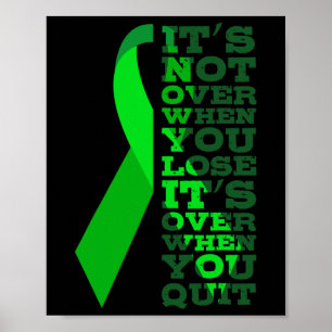 Poster Cancer Ça n'est pas fini quand vous perdez C'est f