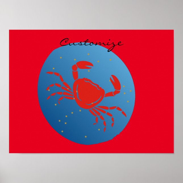 Poster Cancer Crabe Zodiac Thunder_Cove (Devant)