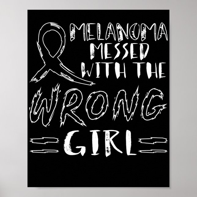 Poster Cancer De La Peau Melanoma Mis Au Courant Avec La  (Devant)