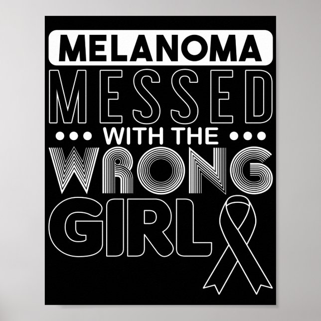 Poster Cancer De La Peau Melanoma Mis Au Courant Avec La  (Devant)