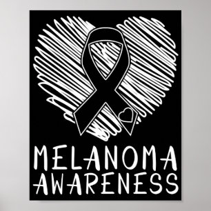 Poster Cancer de la peau Melanoma Sensibilisation à la m