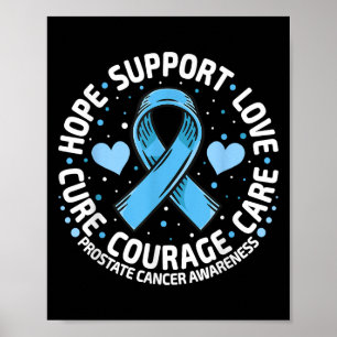 Poster Cancer de la prostate Soutien de la famille Cancer