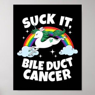 Poster Cancer des voies biliaires Citation amusante Licor
