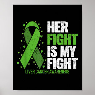 Poster Cancer du foie Sa lutte est mon combat Cancer du f