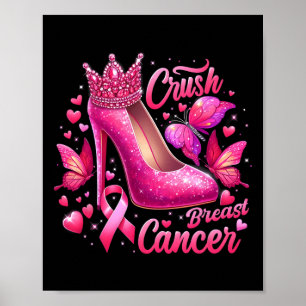 Poster Cancer Du Sein Combattre Comme Une Reine Noir Afro