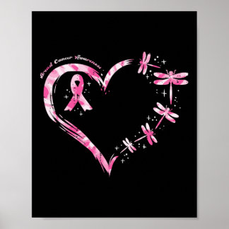 Poster Cancer du sein Lutte contre les libellules du coeu