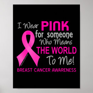 Poster Cancer du sein pour quelqu'un qui compte énormémen