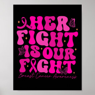 Poster Cancer du sein Sa lutte est notre combat cancer du