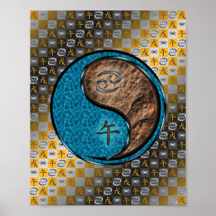 Poster Cancer & Earth Horse