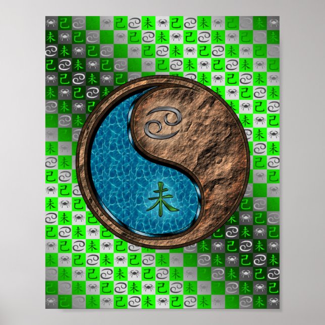 Poster Cancer et chèvre terrestre (Devant)