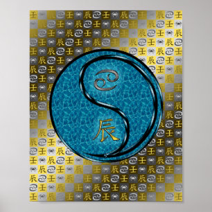 Poster Cancer et dragon d'eau