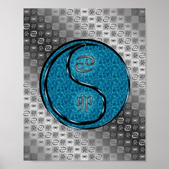 Poster Cancer et lapin d'eau (Devant)