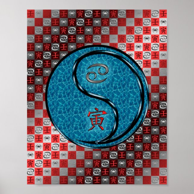 Poster Cancer et tigre d'eau (Devant)